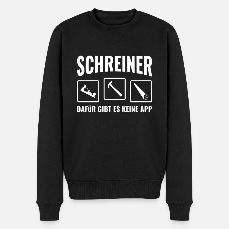 Handwerker Schreiner - Männer Premium Bio Pullover - Schwarz