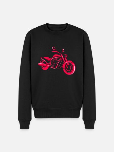 Motorbike Minimalist - Men's Premium Organic Jumper - black