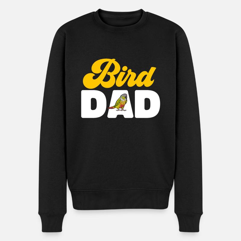 Molinasittich Papagei Vogel Sonnensittich - Männer Premium Bio Pullover - Schwarz