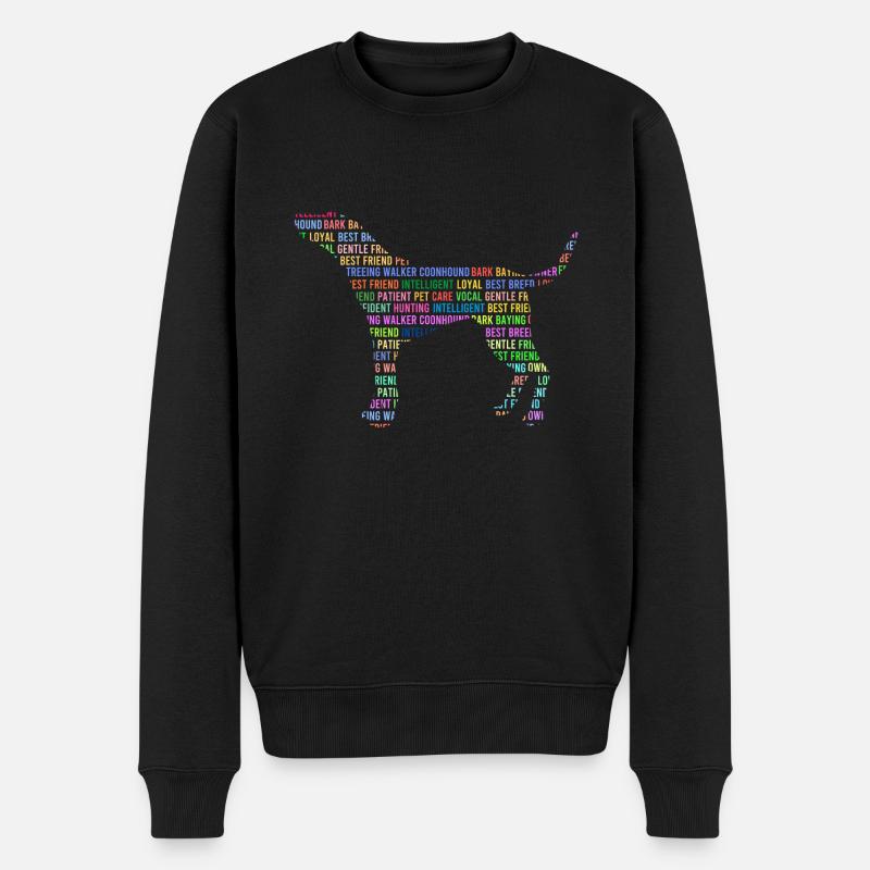 Treeing Walker Coonhound - Männer Premium Bio Pullover - Schwarz