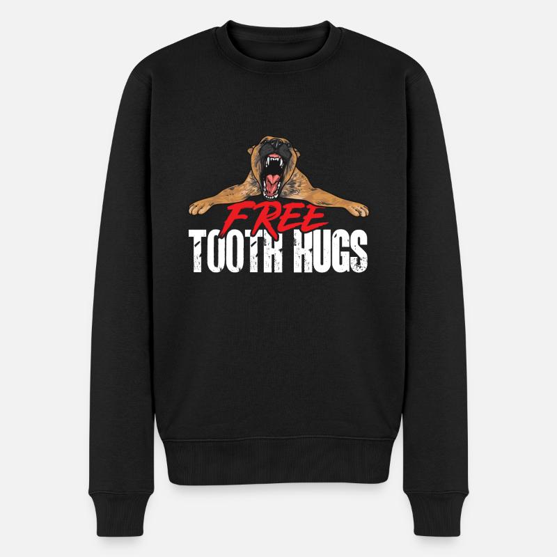 Malinois Belgischer Schäferhund Mechelaar Hund - Männer Premium Bio Pullover - Schwarz