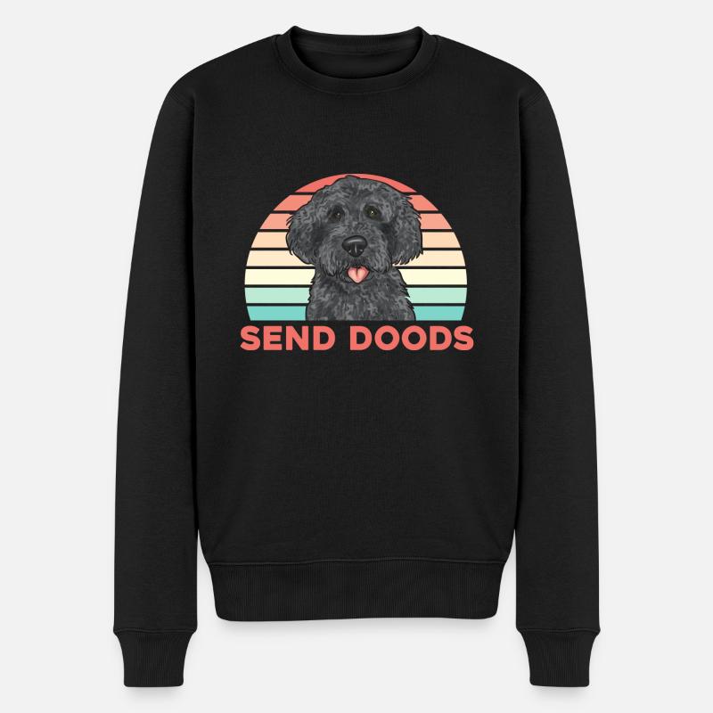 Labradoodle Hund - Männer Premium Bio Pullover - Schwarz