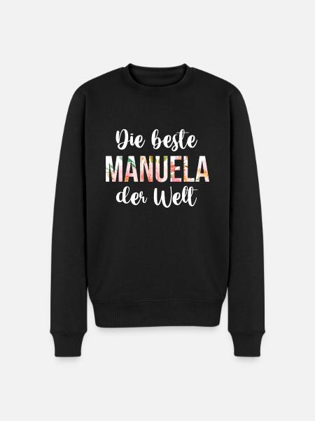 Manuela - Männer Premium Bio Pullover - Schwarz
