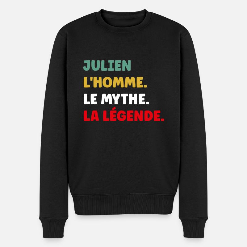 julien - Pull Premium bio Homme - noir