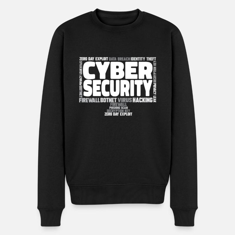 Cybersecurity Hackers IT Security - Men's Premium Organic Jumper - black
