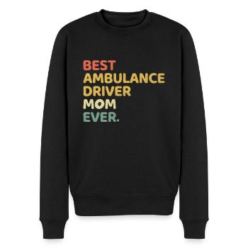 Beste Ambulanzfahrer-Mutter aller Zeiten EMS-Rettungssanitäter Mothe - Männer Premium Bio Pullover - Schwarz - Vorne - Nico (187cm)