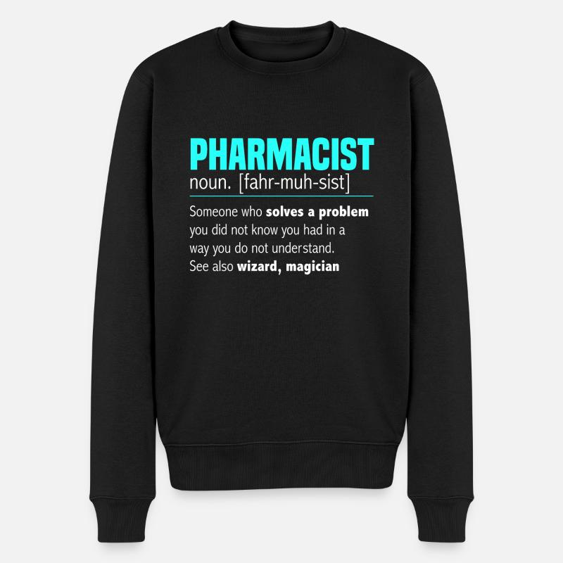 Apotheker Definition Pharmazie Pharmazietechniker - Männer Premium Bio Pullover - Schwarz
