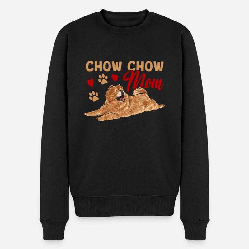 Chow Chow Chien - Pull Premium bio Homme - noir
