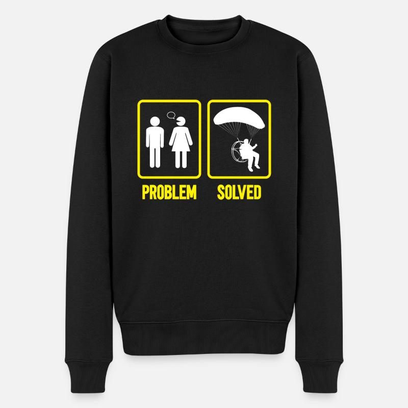 Paramoteur Parapente motorisé - Pull Premium bio Homme - noir