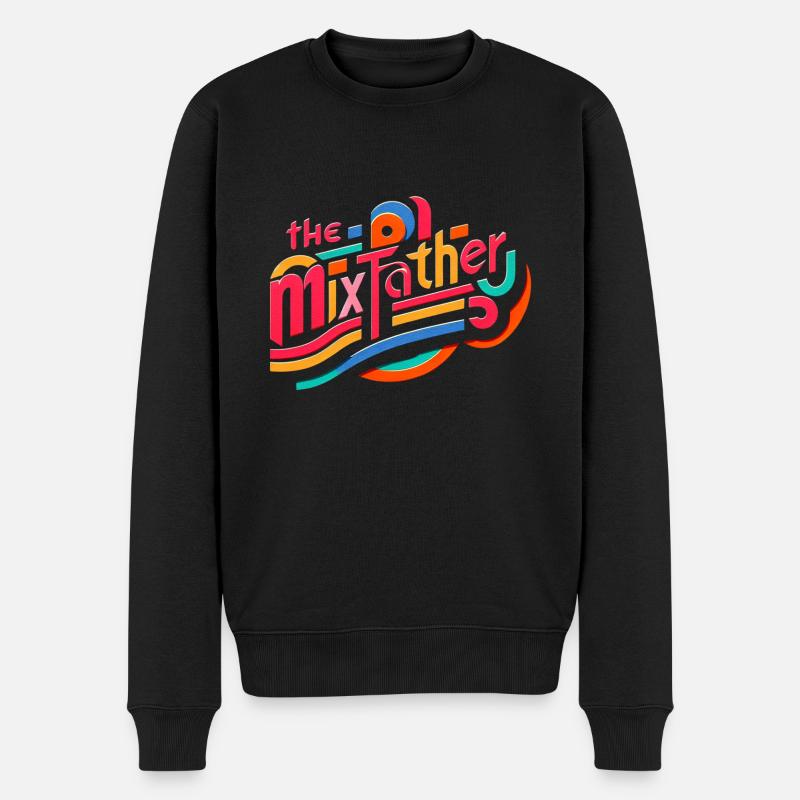 The Mixfather 8 - Männer Premium Bio Pullover - Schwarz