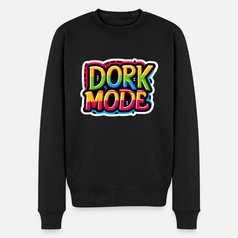 Mode Dork 5 - Pull Premium bio Homme - noir