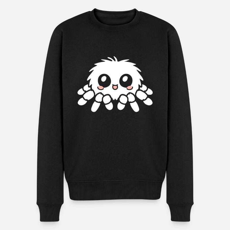 Spinne - Männer Premium Bio Pullover - Schwarz