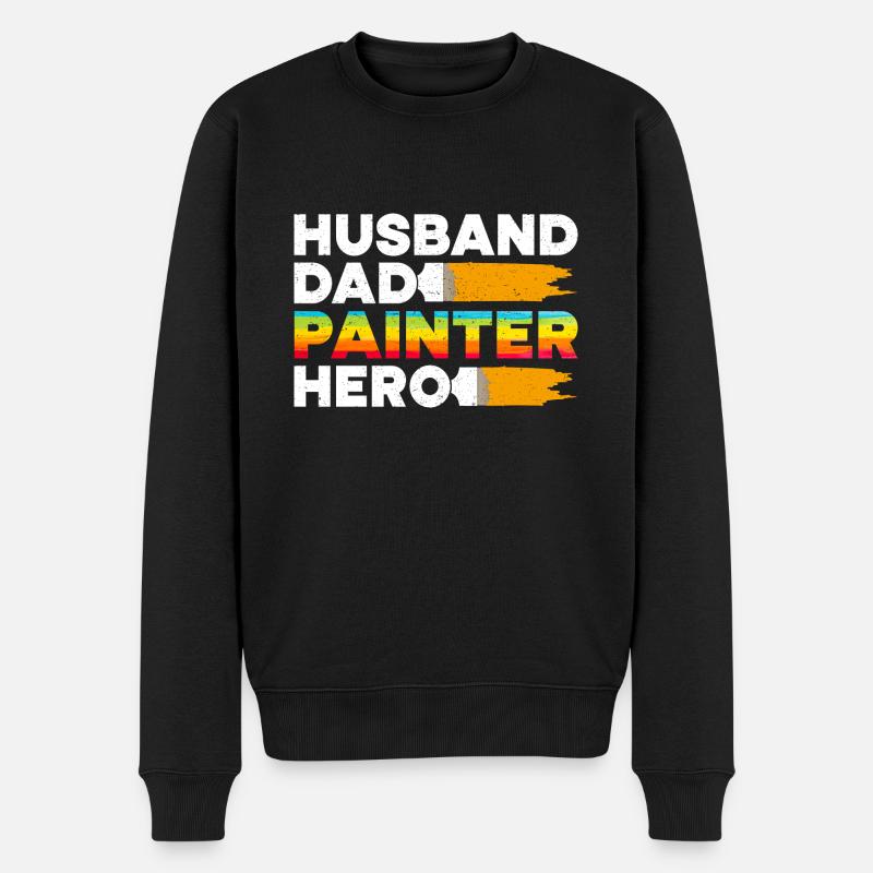 House Painter Dad Unique Gifts - Männer Premium Bio Pullover - Schwarz