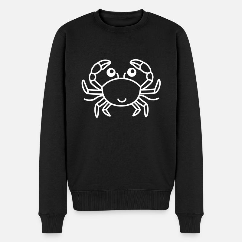 Crabe - Pull Premium bio Homme - noir