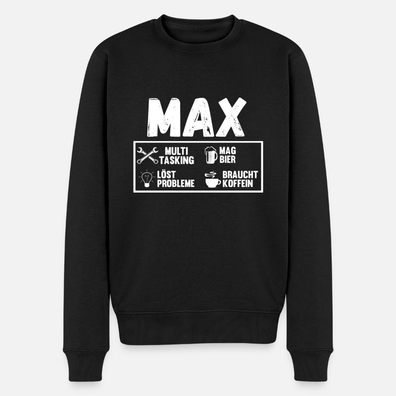 Max - Pull Premium bio Homme - noir