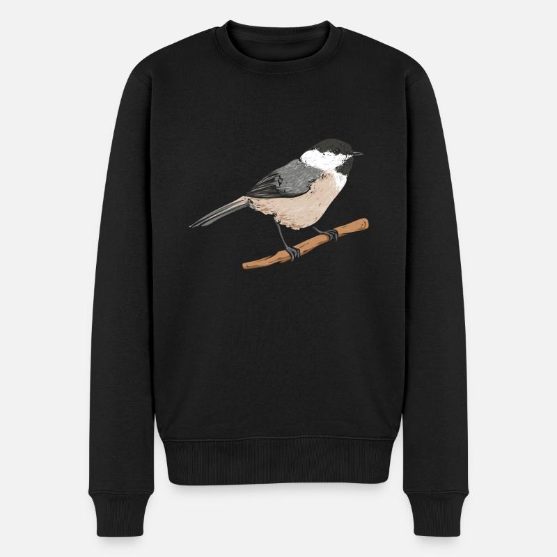 Observation des oiseaux mésanges - Pull Premium bio Homme - noir