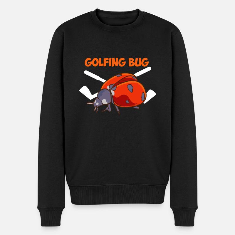 Golfing Bug - Männer Premium Bio Pullover - Schwarz