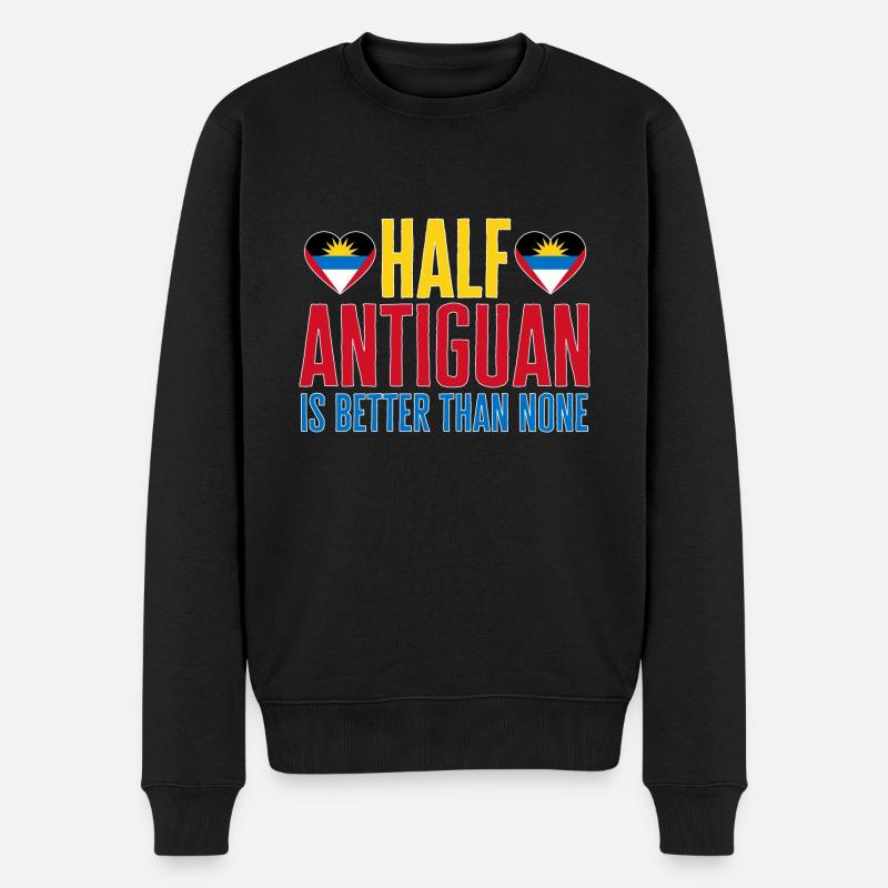 Drapeau d’Antigua-et-Barbuda - Pull Premium bio Homme - noir