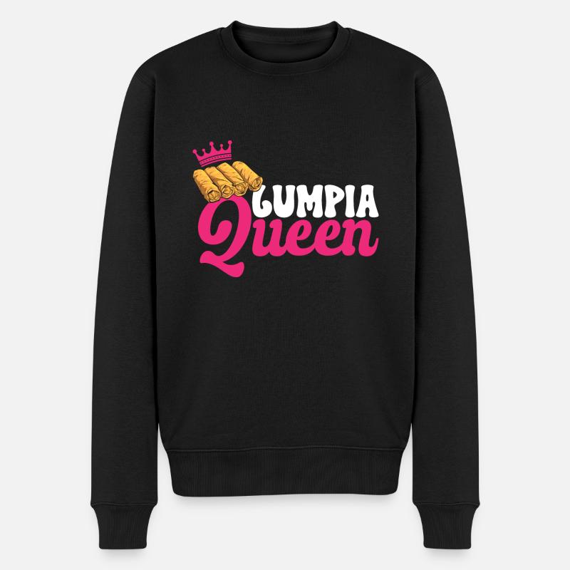 Lumpia Philippinisches Essen Philippinen - Männer Premium Bio Pullover - Schwarz