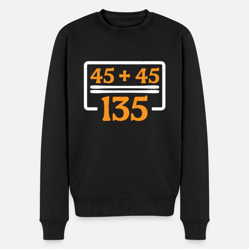 45 + 45 = 135 30 - Männer Premium Bio Pullover - Schwarz