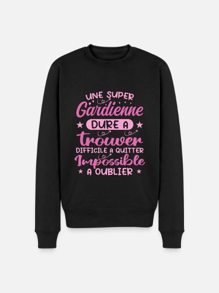 A Super Guardian - Guardian Gift - Men's Premium Organic Jumper - black