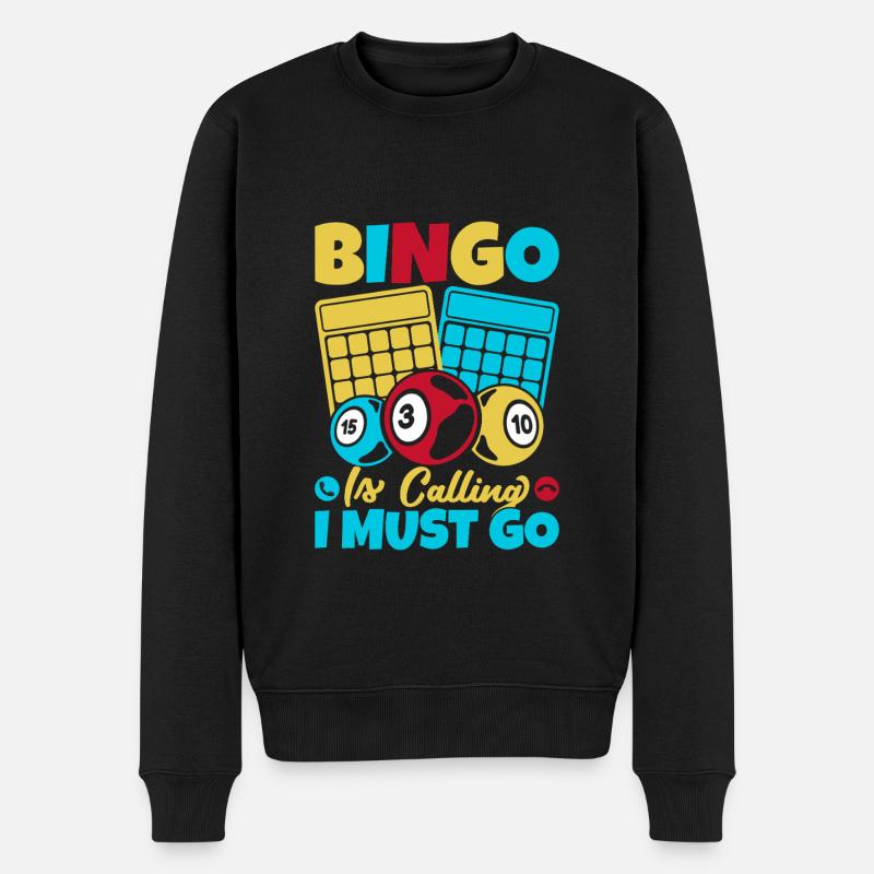 Jeu de bingo Bingo Is Calling Must Go Bingo - Pull Premium bio Homme - noir