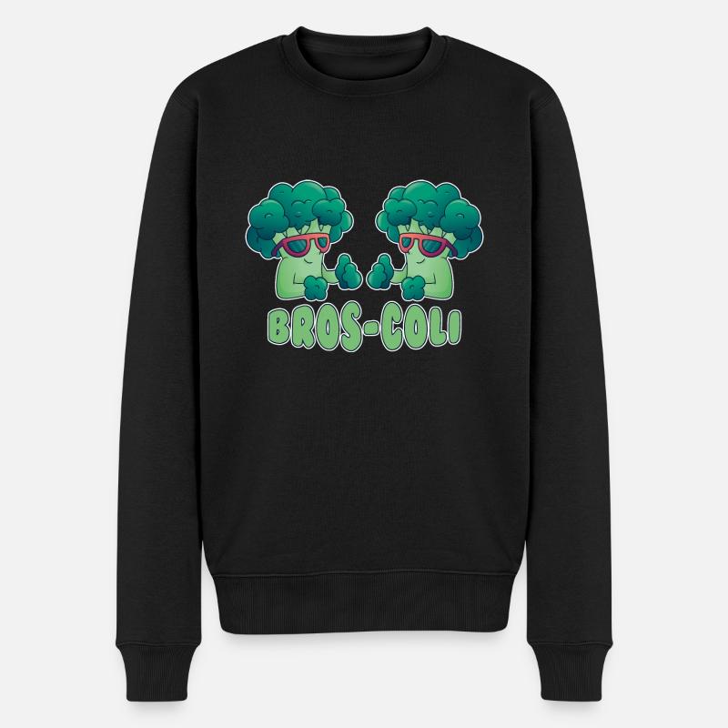 Brocoli légumes végétal végétarien - Pull Premium bio Homme - noir