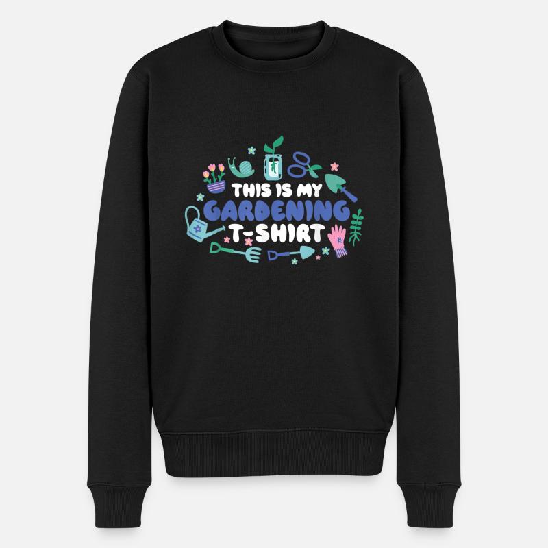 Garten Gärtner Gartenarbeit - Männer Premium Bio Pullover - Schwarz