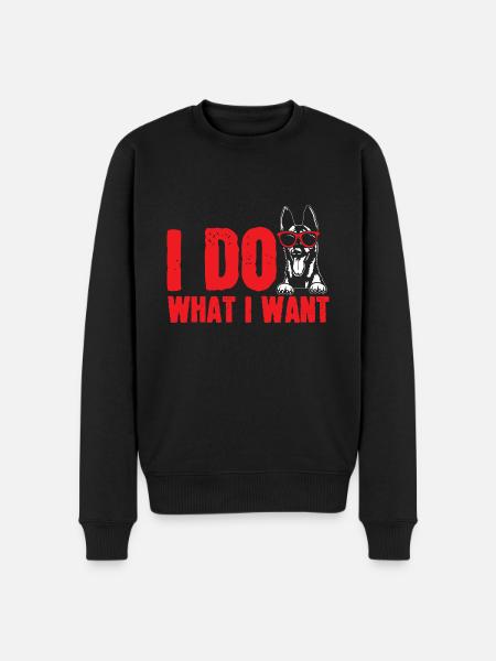 Malinois Belgian Shepherd Mechelaar Dog - Men's Premium Organic Jumper - black