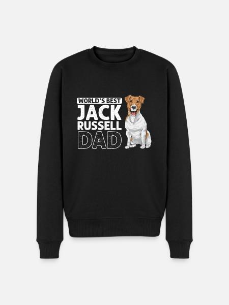 Jack Russell Terrier - Men's Premium Organic Jumper - black