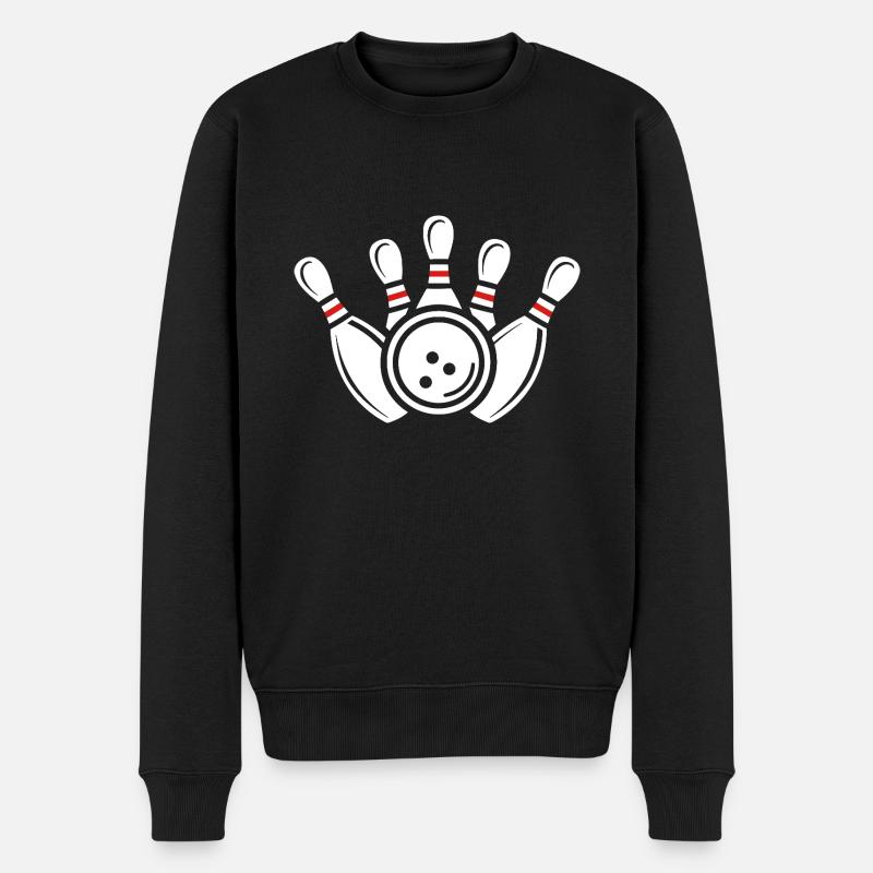 bowling - Pull Premium bio Homme - noir