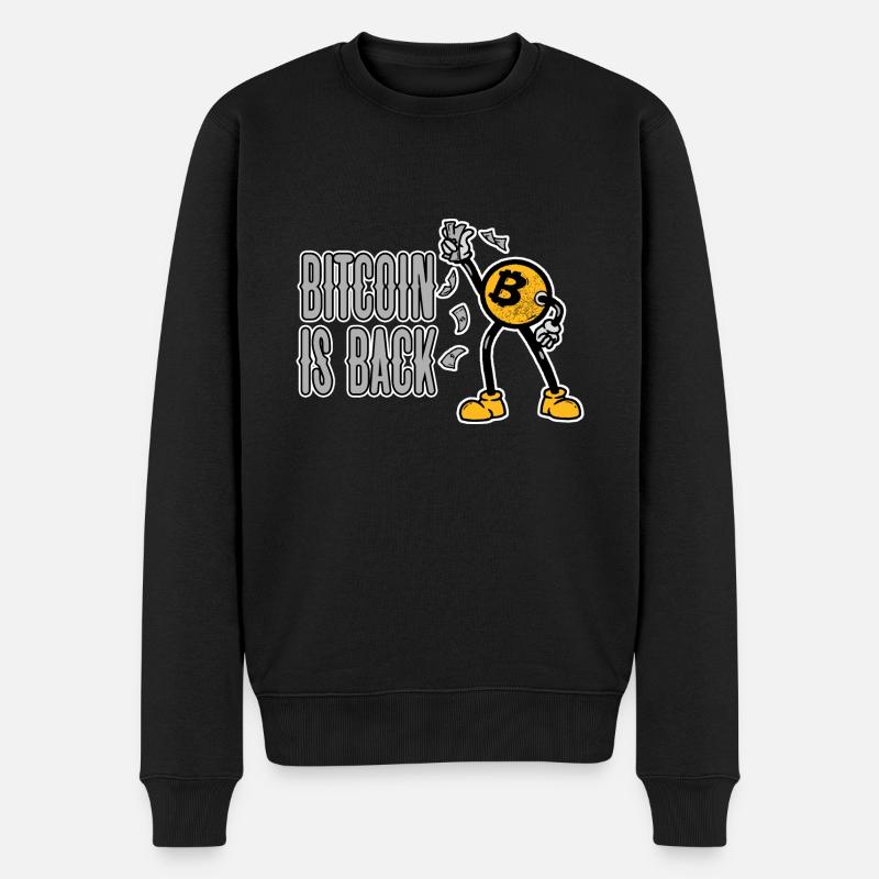 Bitcoin est de retour 4 - Pull Premium bio Homme - noir