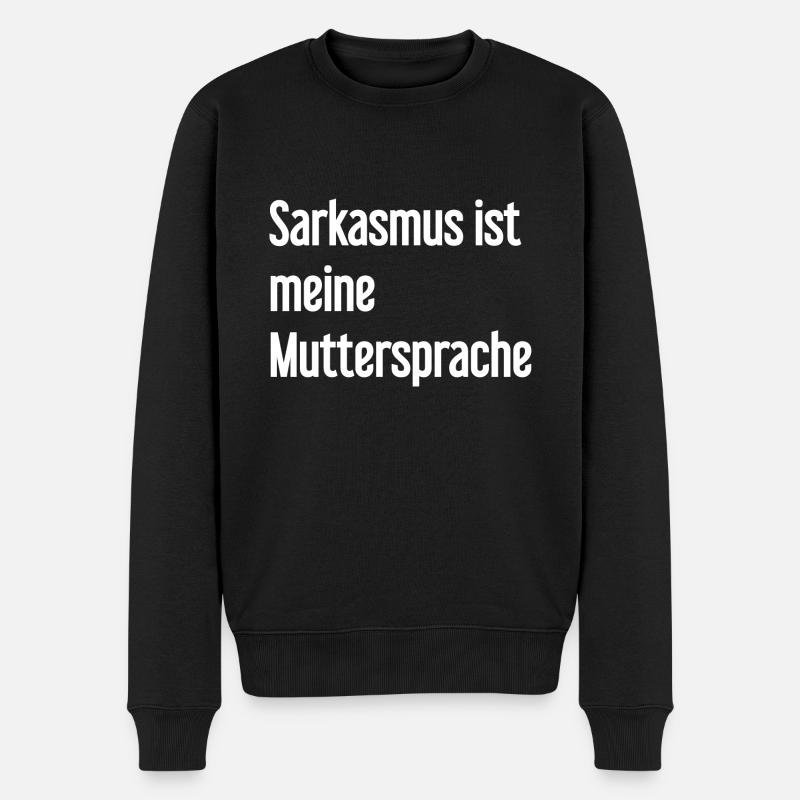Sarkasmus-Profi - Männer Premium Bio Pullover - Schwarz