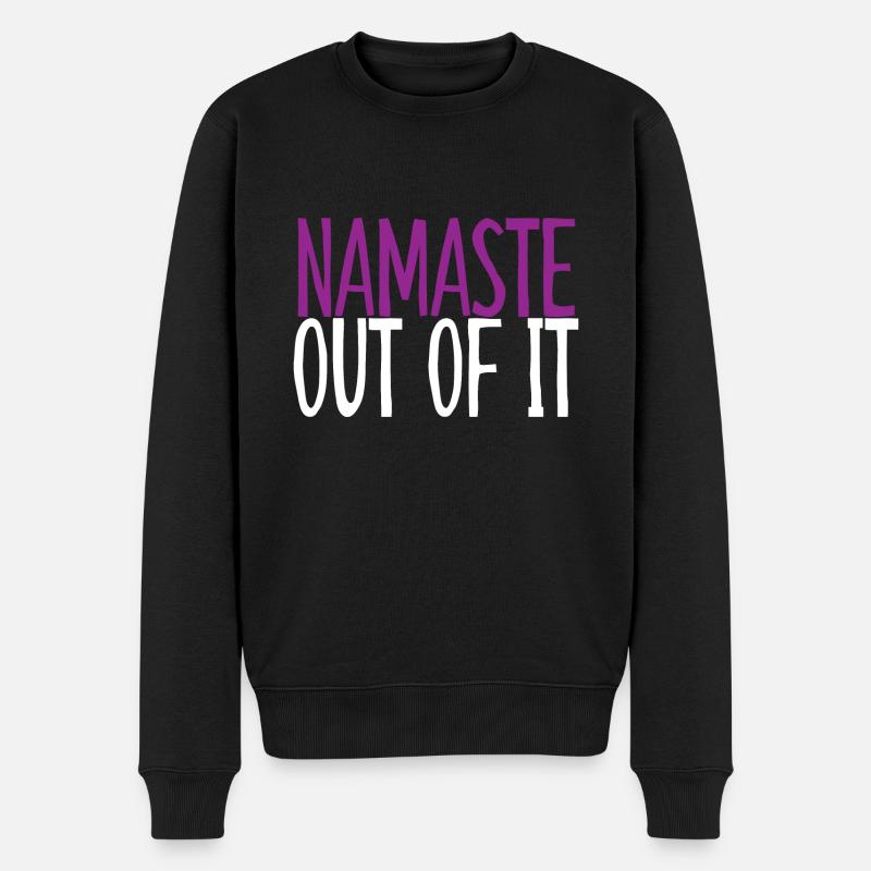 Namaste Out of It 4 - Männer Premium Bio Pullover - Schwarz