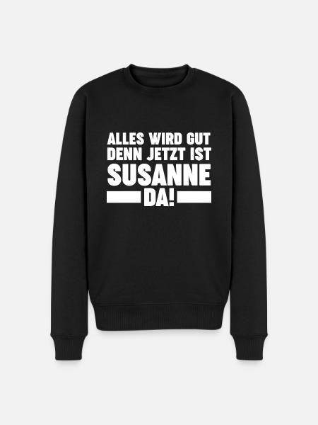 Susanne - Männer Premium Bio Pullover - Schwarz