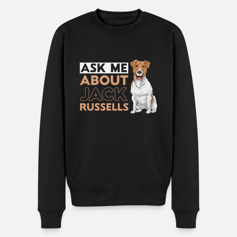 Jack Russell Terrier - Pull Premium bio Homme - noir