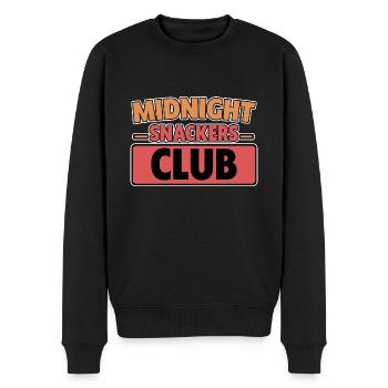 Midnight Snackers Club 2 - Männer Premium Bio Pullover - Schwarz - Vorne - Nico (187cm)