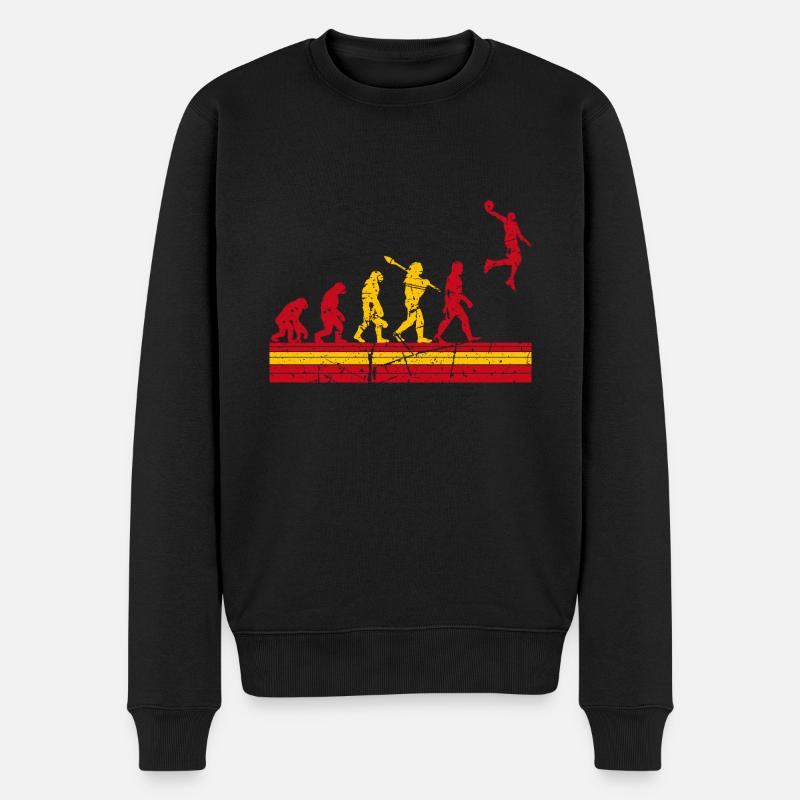 Spanish Basketball Sports Evolution for BBall - Männer Premium Bio Pullover - Schwarz