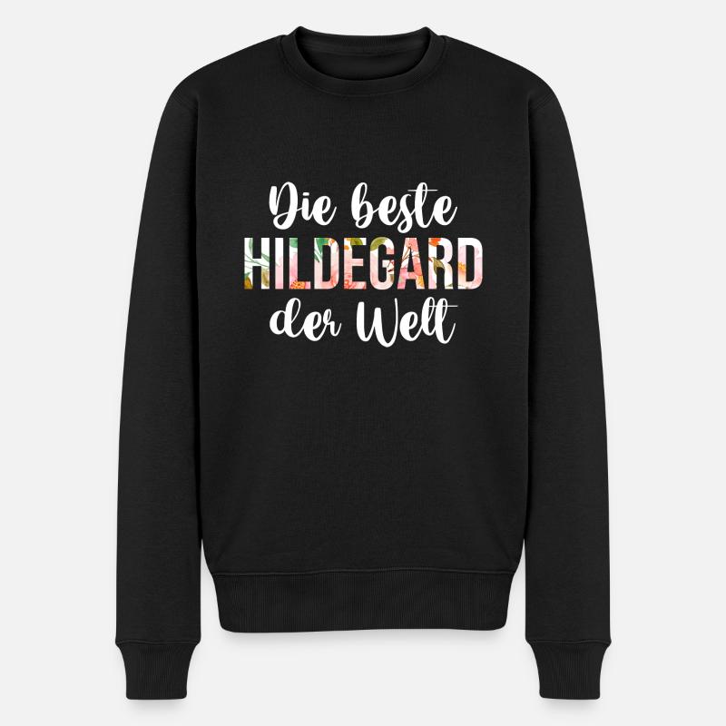 Hildegard - Männer Premium Bio Pullover - Schwarz