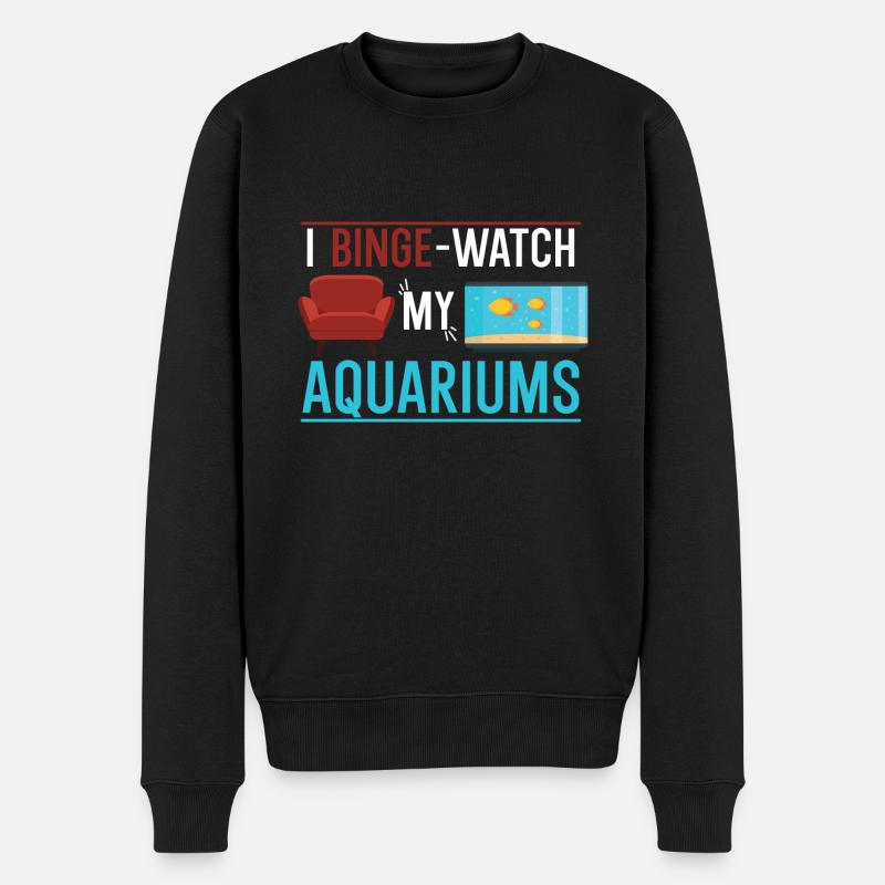 Je regarde mes aquariums - Pull Premium bio Homme - noir