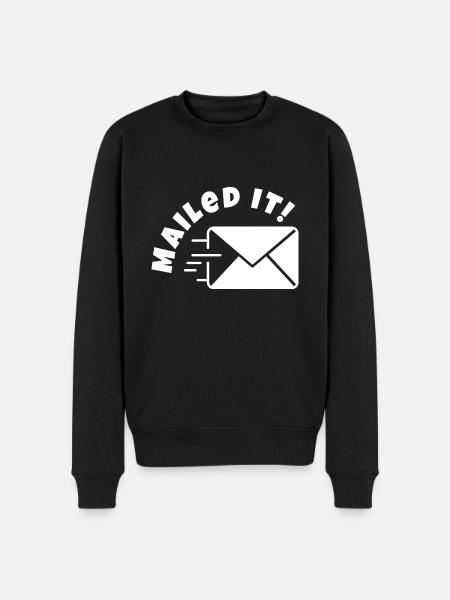 Verschickt - Männer Premium Bio Pullover - Schwarz