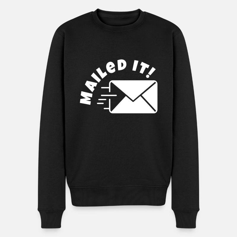 Verschickt - Männer Premium Bio Pullover - Schwarz