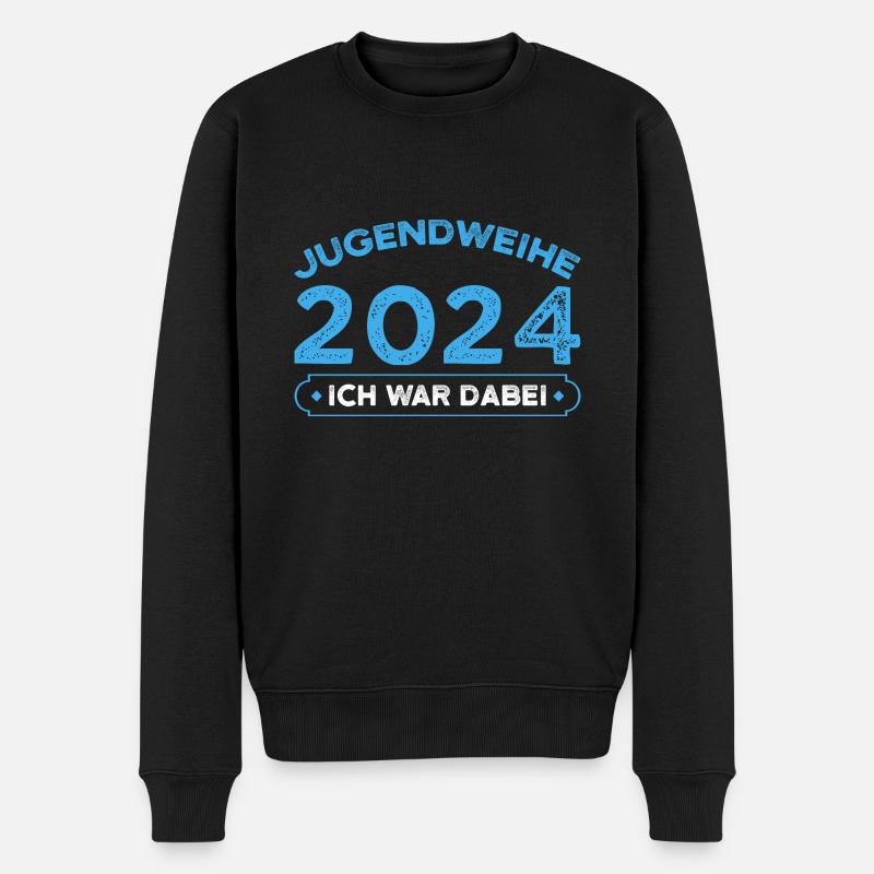 Jugendweihe 2024 Jugend Jugendliche Geschenk - Männer Premium Bio Pullover - Schwarz