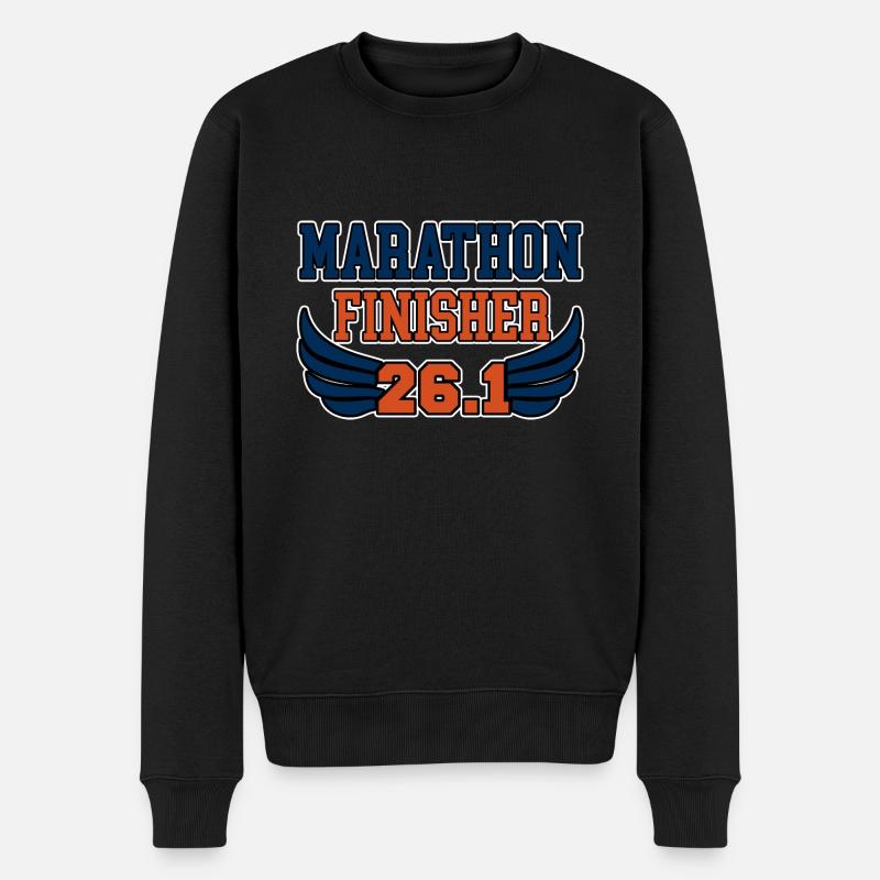 Marathon Finisher 26.2 2 - Männer Premium Bio Pullover - Schwarz