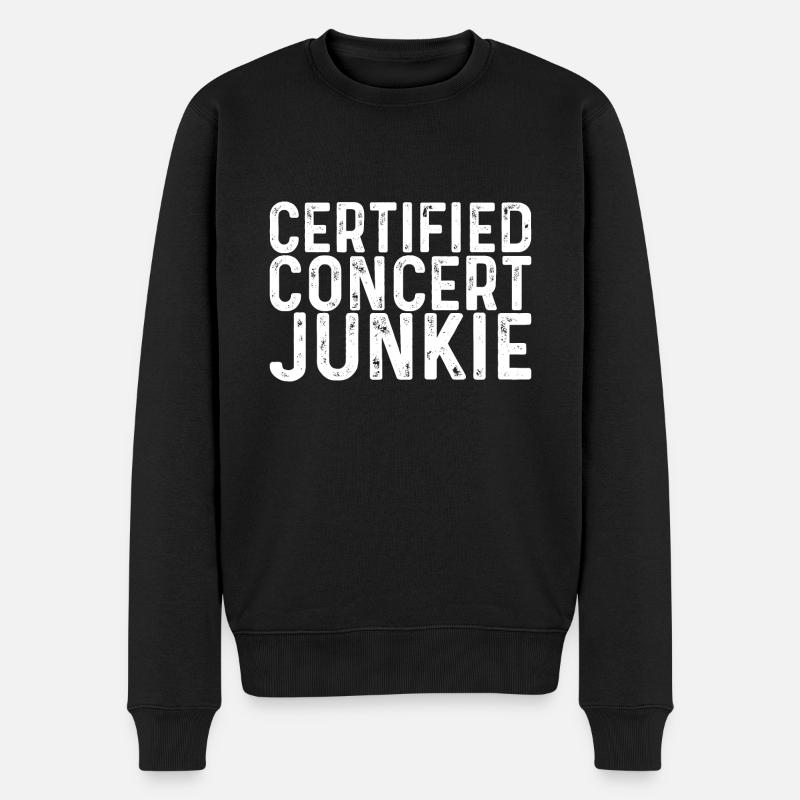 Junkie de concert certifié - Pull Premium bio Homme - noir