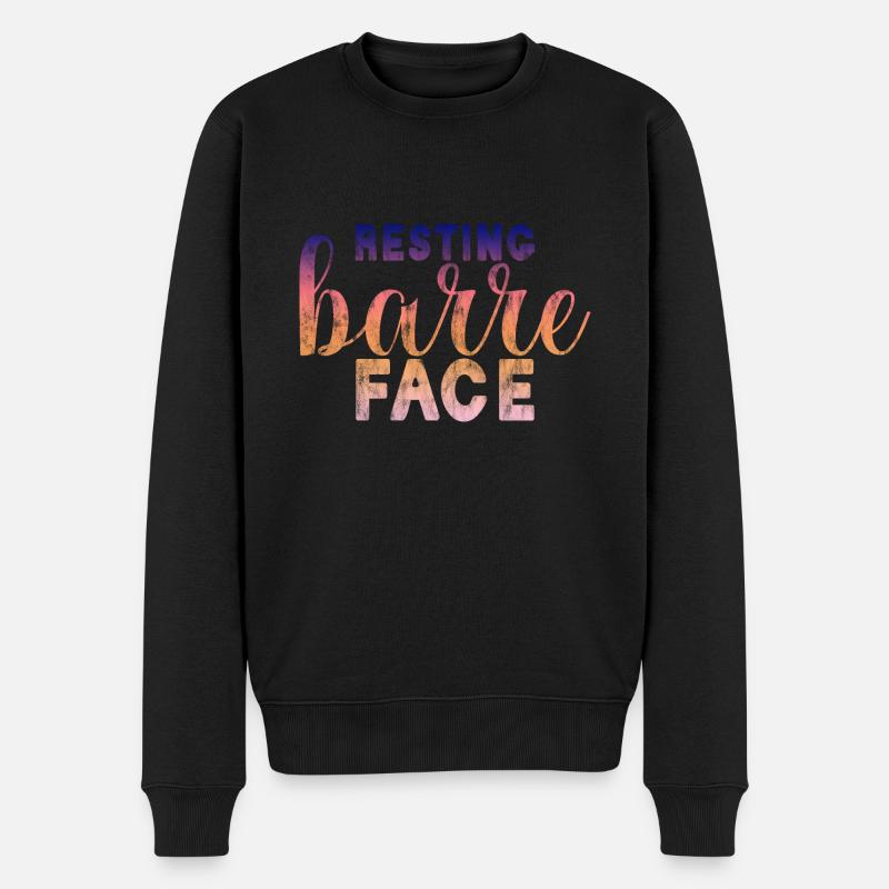 Barre de repos Face 3 - Pull Premium bio Homme - noir