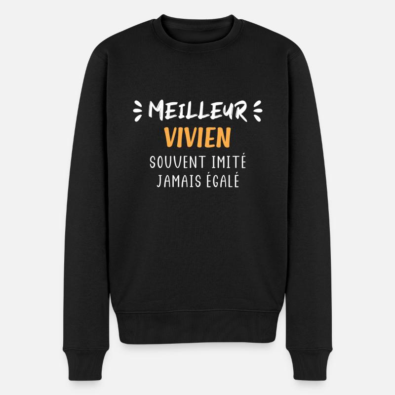 Souvent imité meilleur VIVIEN - Pull Premium bio Homme - noir