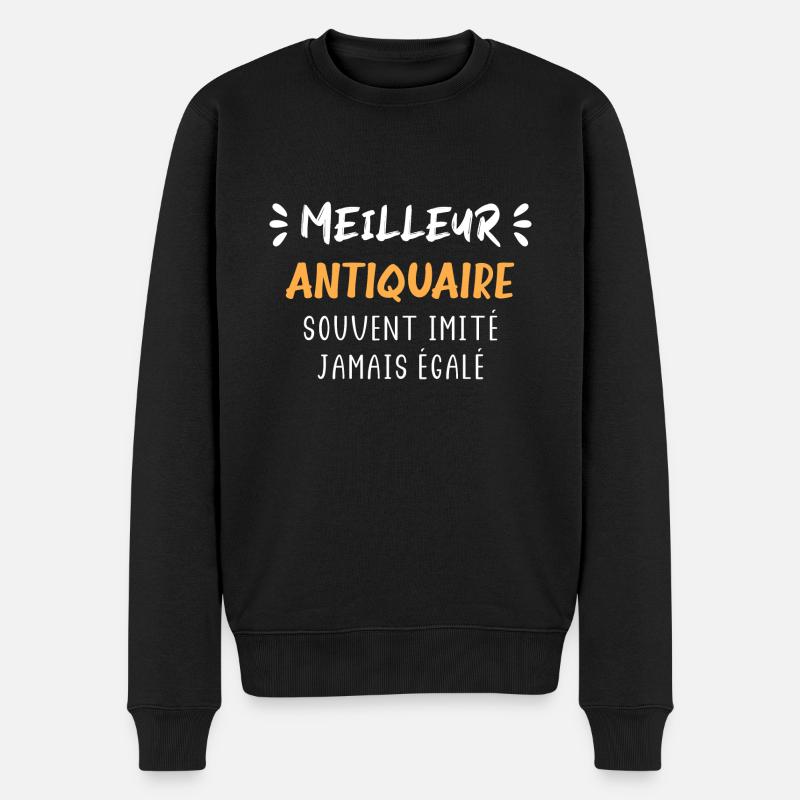 antiquaire - Pull Premium bio Homme - noir