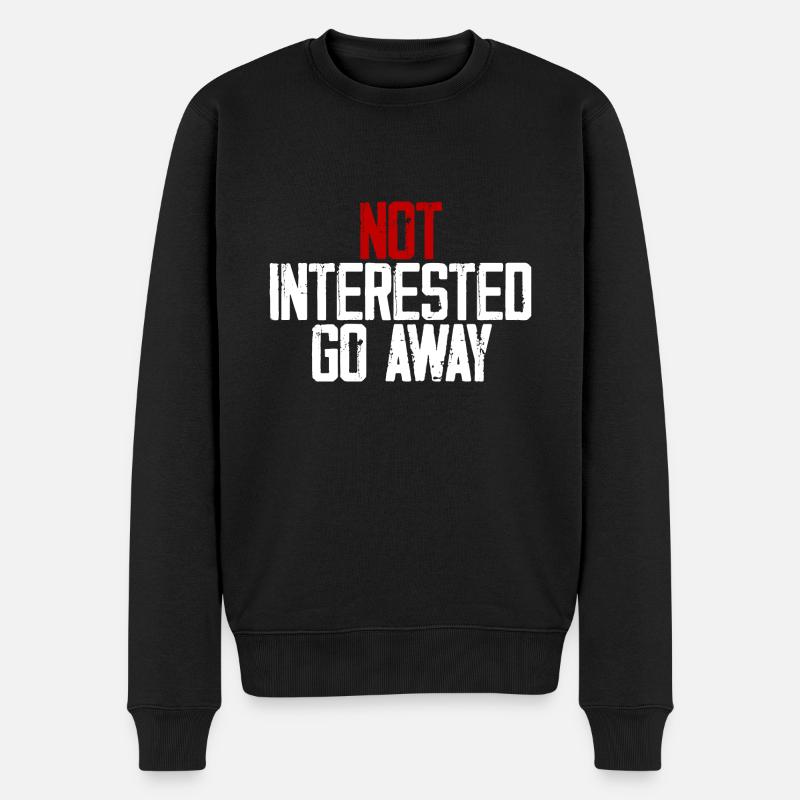 Pas intéressé Aller 3 - Pull Premium bio Homme - noir