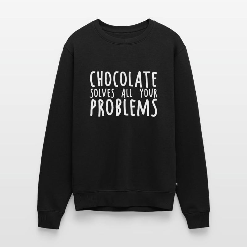 Chocolate Solves All Your Problems 2 Men's Premium Organic Jumper